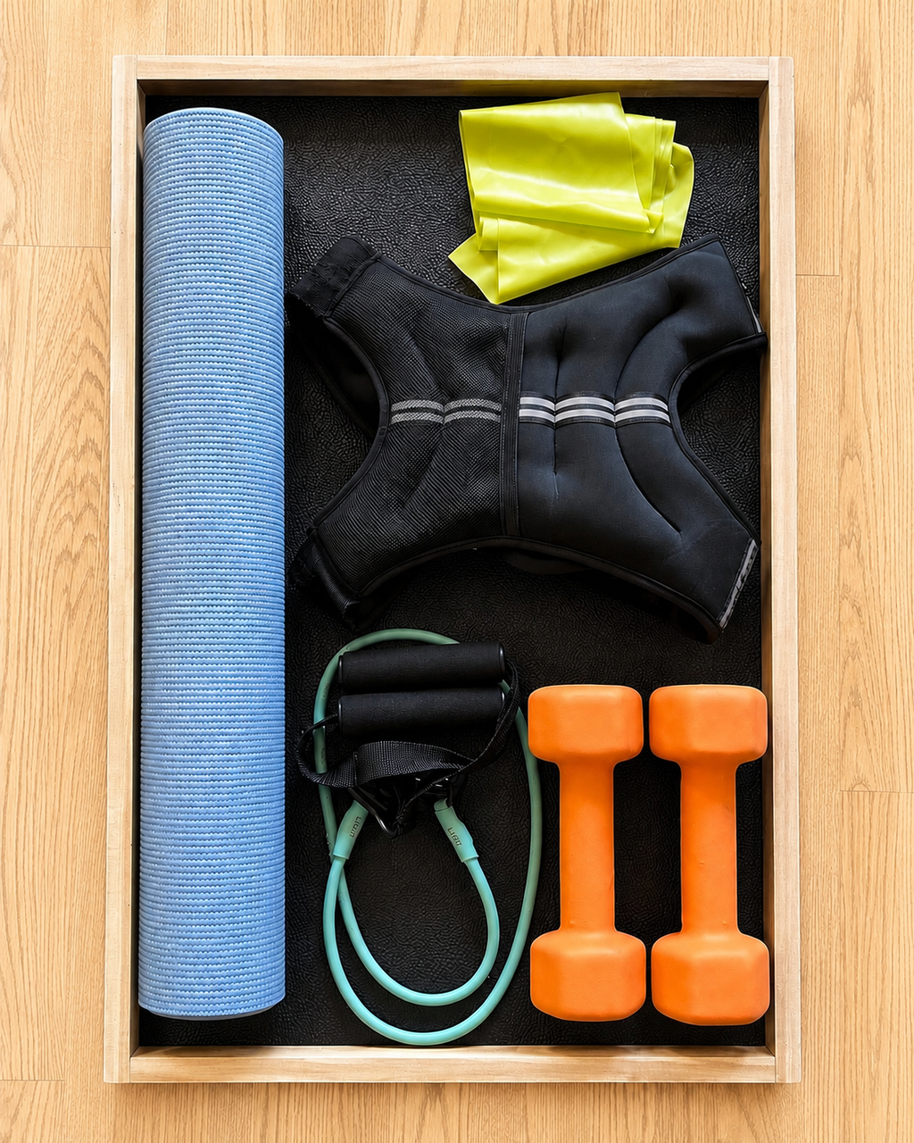 Sweat & Stow - Rolling Gym Storage Cart